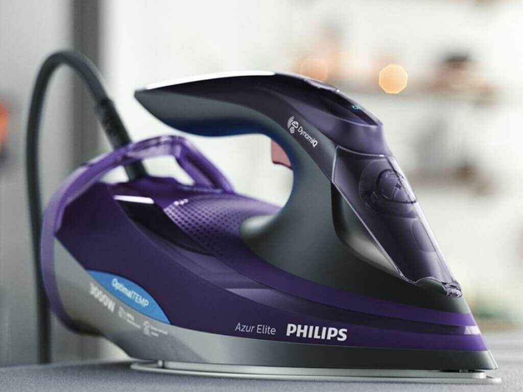 Azure elite steam iron with optimal temperature technology