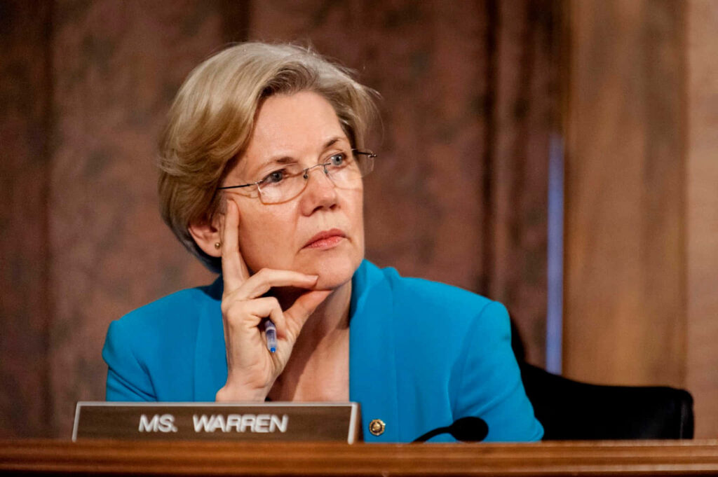 Elizabeth Warren in Senate Chamber
