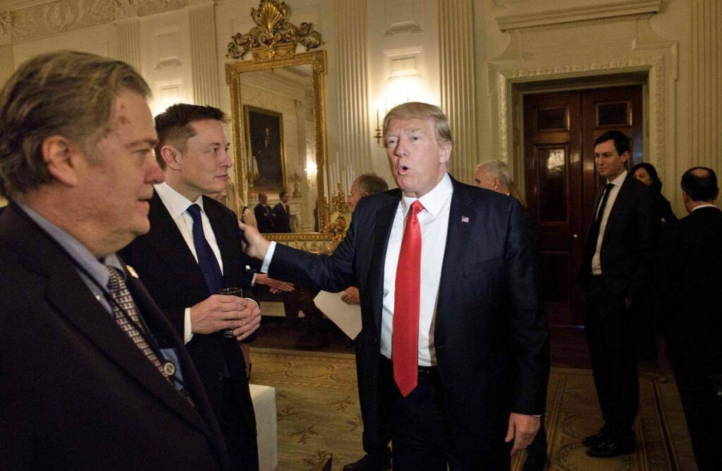 musk praising bt trump
