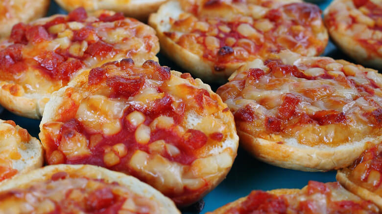 pizza rolls bagel bites